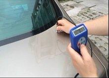 GuoOu car paint thickness gauge test demo