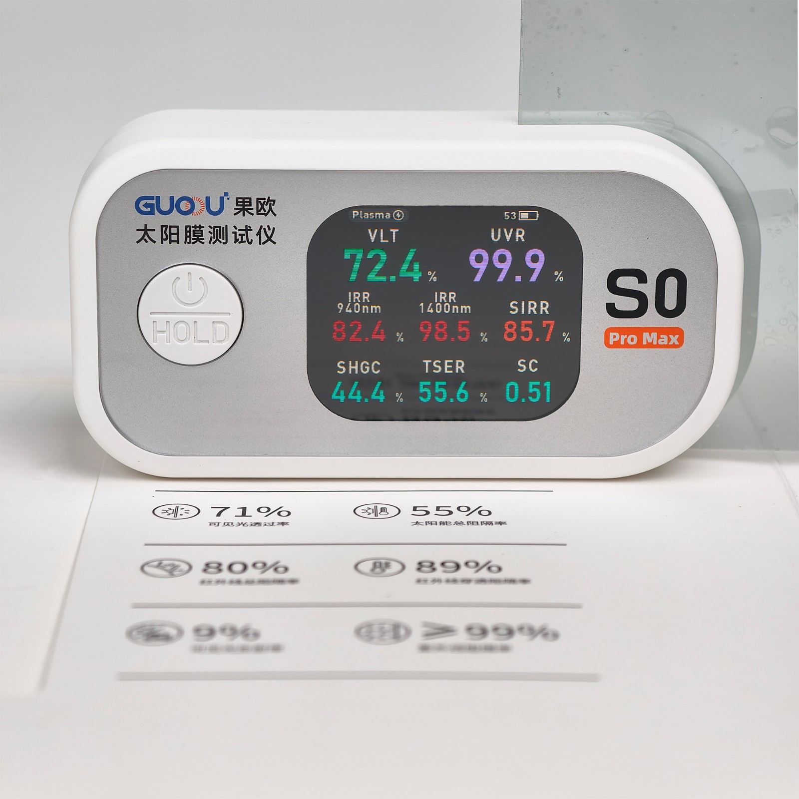 Guoou Transmission meter tint meter