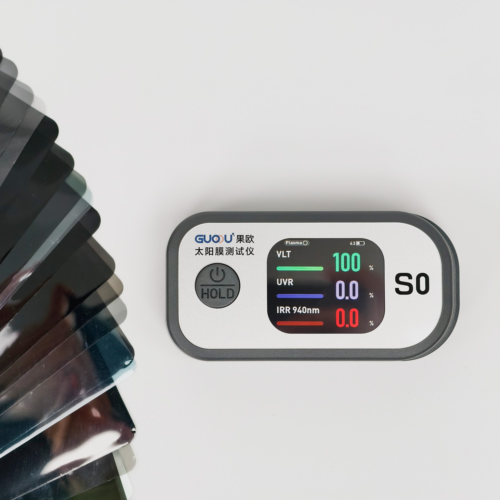 GUOOU S0 Digital 3-in-1 Precision Testing Electronic Auto Meters Solar Film Transmission Meter VLT UVR IRR 940nm