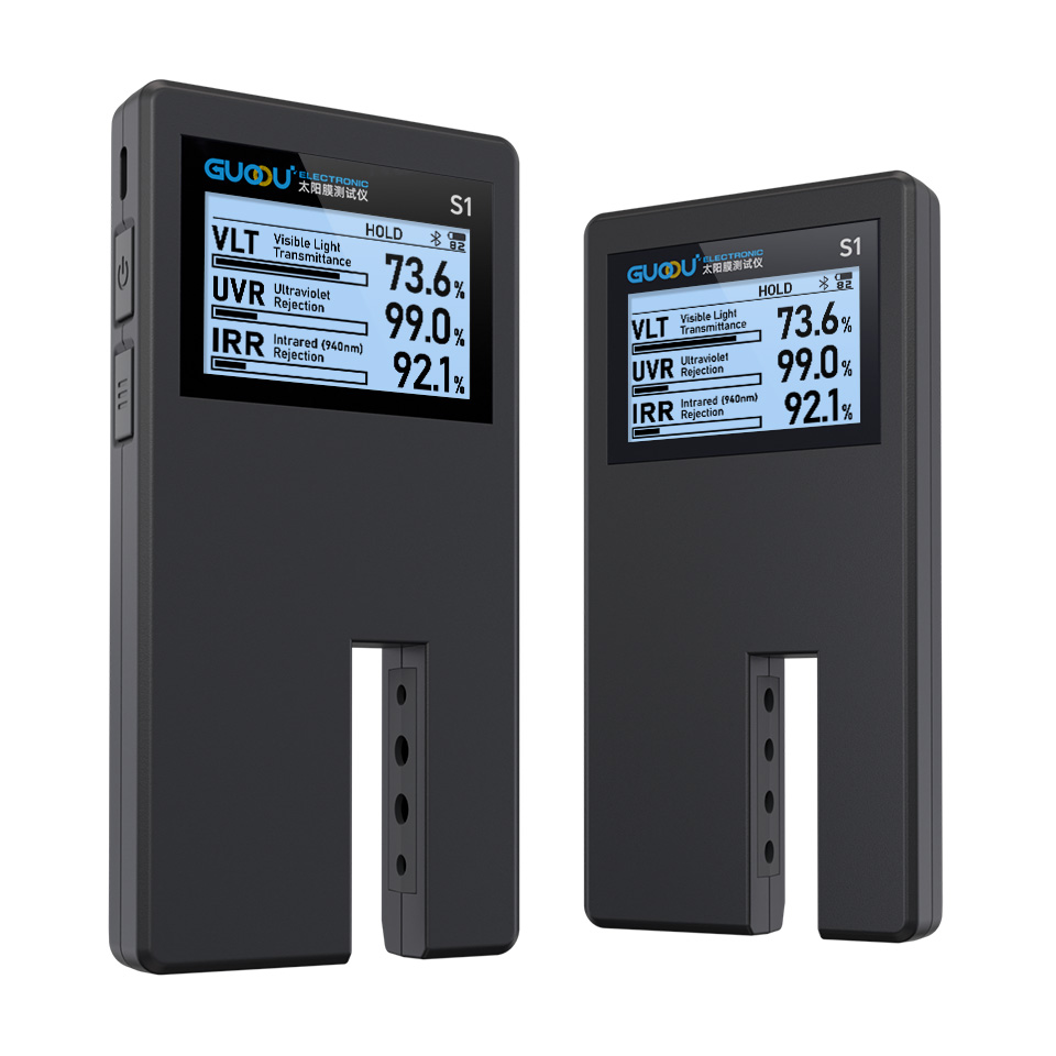 GUOOU S1 3-in-1 Precision Testing Window Tinting Tools with VLT UVR IRR940nm Blocking Rate Solar Film Manufacturing